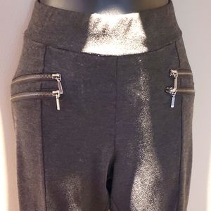 Suzy Shier stretch zipper detail legging size xl